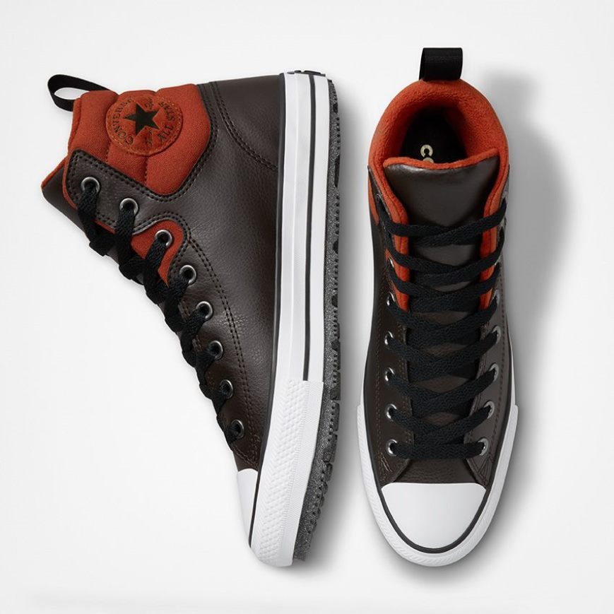 Zimne Cizmy Converse Chuck Taylor All Star Berkshire Vody Resistant Vysoke Damske Hnede Oranžové Čierne | SK UGHSI8